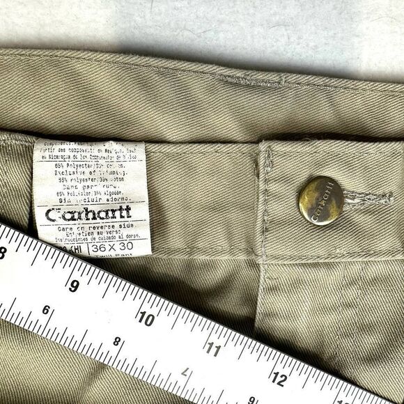 Carhartt‎ Blended Twill Pant Khaki Tan Men’s 36 (35) x 30 - Picture 4 of 10